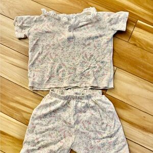 Charming Floral Kids Pajama Set